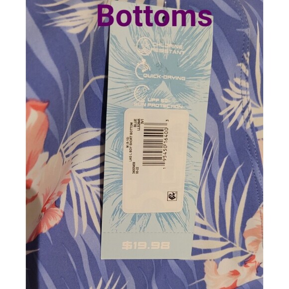 NWT Laguna Swimsuit Set -  One Piece in Size Large & Boy Short Bottoms in Medium - Picture 9 of 13